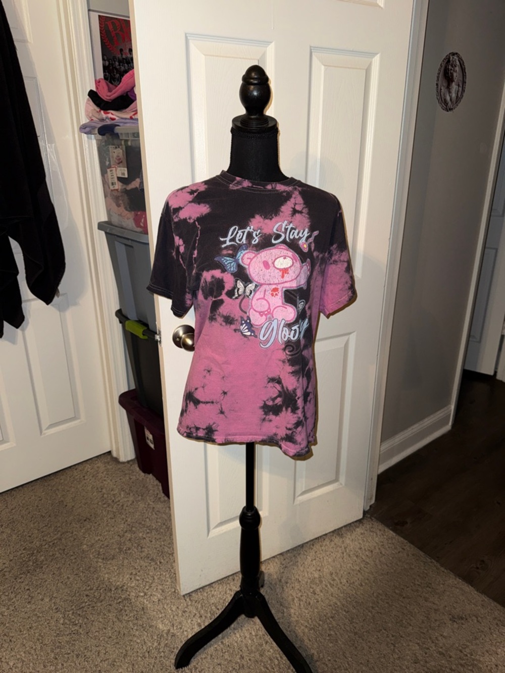🖤HOT TOPIC TIE DYE GLOOMY BEAR TOP SIZE M🖤